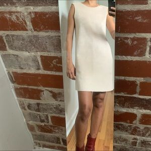 Suede box dress